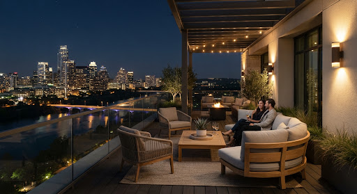 Modern penthouse view